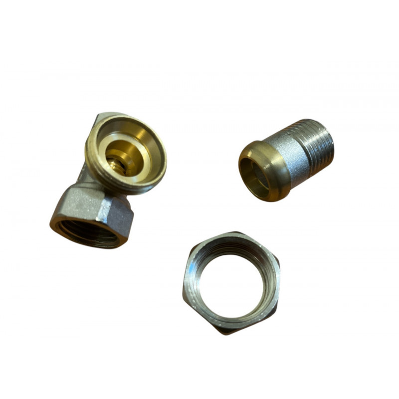 Кран радіаторний кутовий 1/2" x 1/2" (PN16) латунний, вентельний (ПАРА)