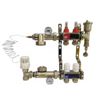 Колектор для теплої підлоги на 2 контури в зборі «Europroduct» НЕРЖАВІЙКА