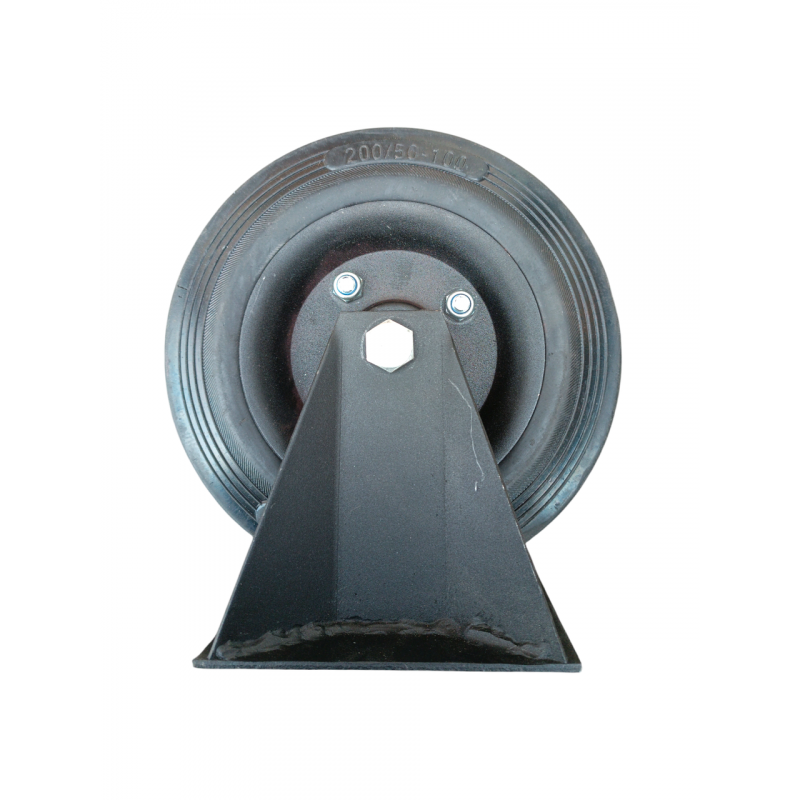 Колесо лите з кронштейном, діаметр 200мм, не поворотне, (200кг)