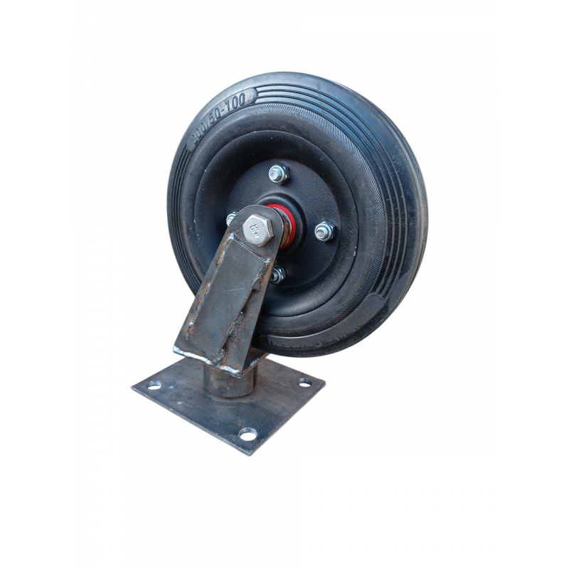 Колесо лите з кронштейном, діаметр 200мм, поворотне, (200кг)