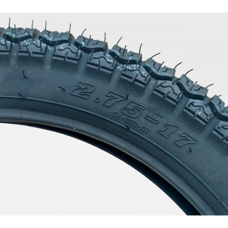Покрышка 2.75-17 М/С 47L (6PR) ТТ камерна, (до 120км/г)  "Gama"