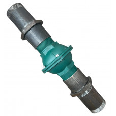 Зворотний клапан DN40 (1'1/2) на опалення, чавунний, кулька каучук, згони в комплекті, Польща