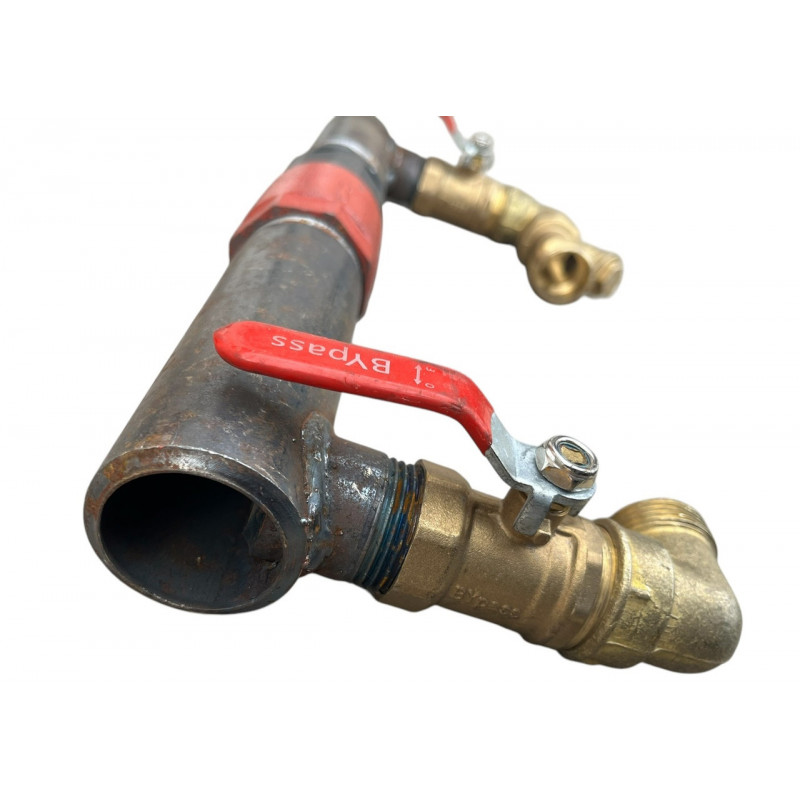 Байпас 1"1/2 (ДУ 40) з клапаном, короткий (390 мм)