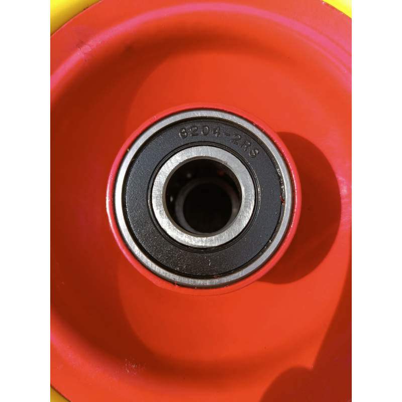 Колесо на тачку 3.50-4 (4.10/3.50/4) пінополіуретанове, діаметром 250 мм, під вісь Ø20мм