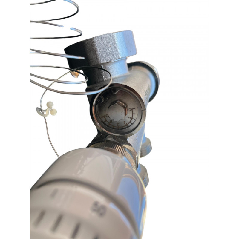 Колектор для теплої підлоги в зборі на 5 контурів з вузлом нижнього підключення (латунний), «DJOUL» Туреччина