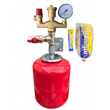 Група безпеки, розширювальний бак 19 л (вертикальний), кріплення бака, 3/4 кран з американкою (КОМПЛЕКТ) Чехія