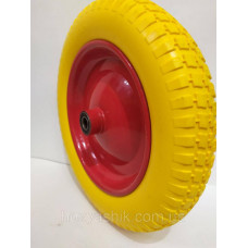 Колесо на тачку пінополіуретанове 3.00-8/16 мм (13х3) діаметром 330 мм