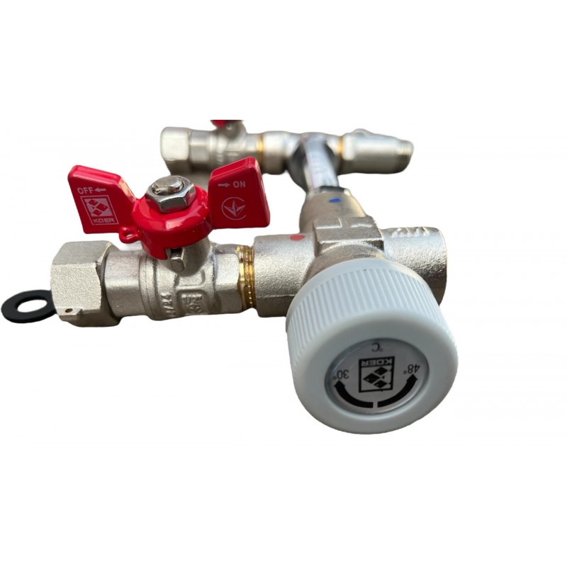 Змішувач термостатичний для бойлерів та водонагрівачів, 1/2" КОМПЛЕКТ "Koer" Чехія