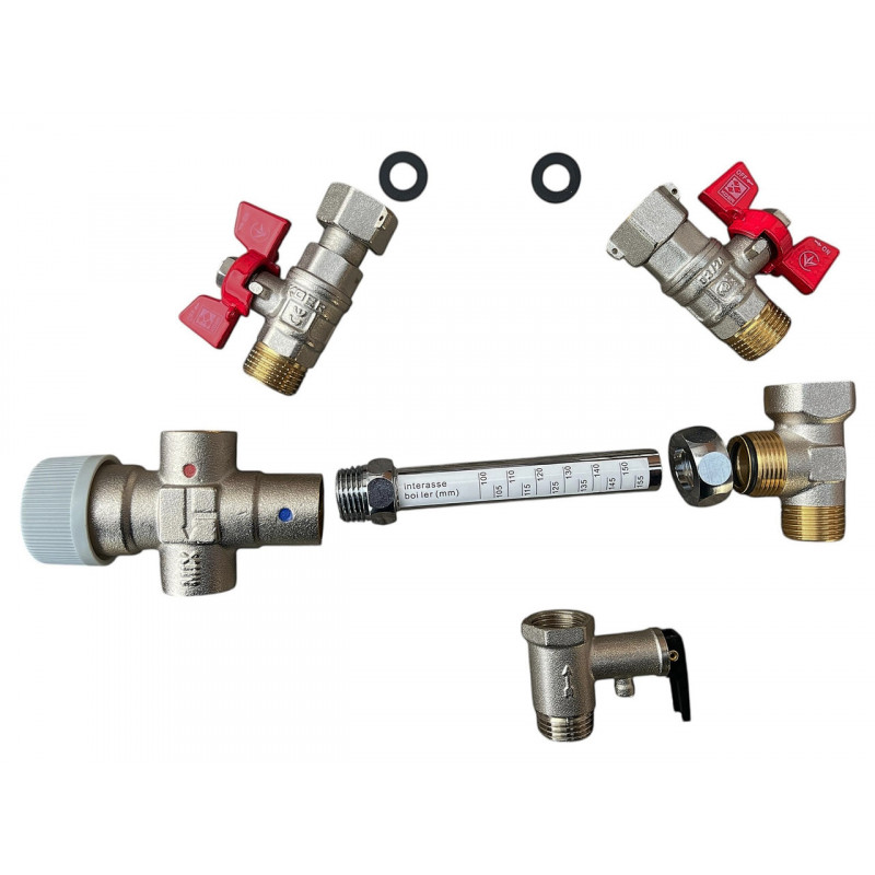 Змішувач термостатичний для бойлерів та водонагрівачів, 1/2" КОМПЛЕКТ "Koer" Чехія