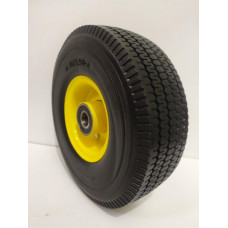 Колесо на тачку пінополіуретанове 3.50-4/20 мм (4.10/3.50-4) діаметром 240 мм.