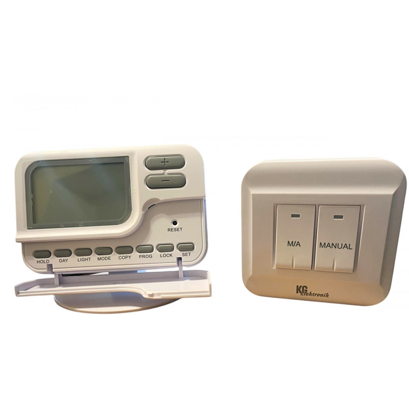 Бездротовий тижневий програматор KG Elektronik C7RF (діапаз. 5°C-35 °C, дальність до 50 м), Польща