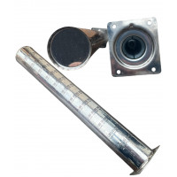 Газовий трубчастий пальник 16 кВт (Ø51 мм, L — 450 мм) нержавійка,  "Polidoro" Італія