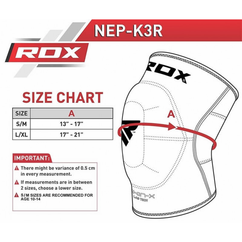 Наколінник муай тай RDX Neoprene (1шт.) S/M