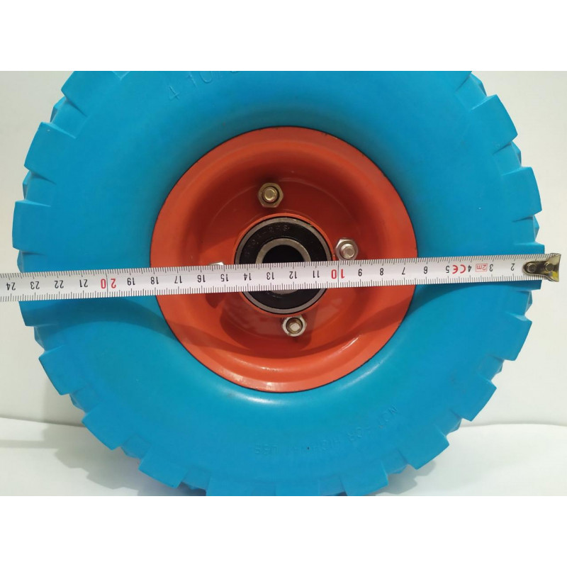 Колесо на тачку пінополіуретанове 3.50-4/20 (4.10/3.50/4) діаметром 250 мм