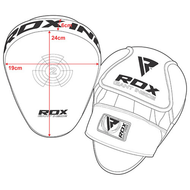 Лапи боксерські RDX Multi Red