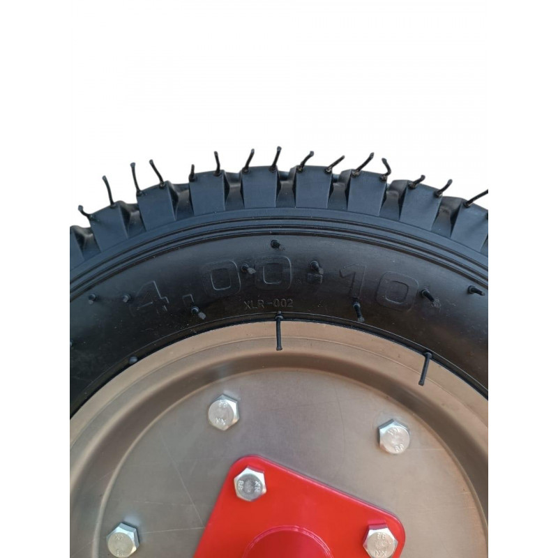 Колесо 4.00-10 (8PR) 712кг,  зі ступицею під вісь 20мм.