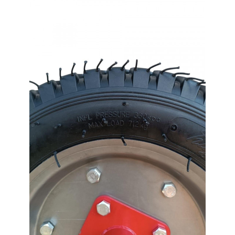 Колесо 4.00-10 (8PR) 712кг,  зі ступицею під вісь 20мм.