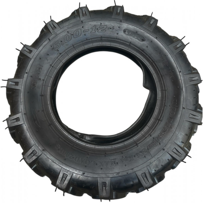 Шина з камерою 5.00-12 12PR (Max.Load: 200 кг) для мотоблока, культиватора, мінітрактора