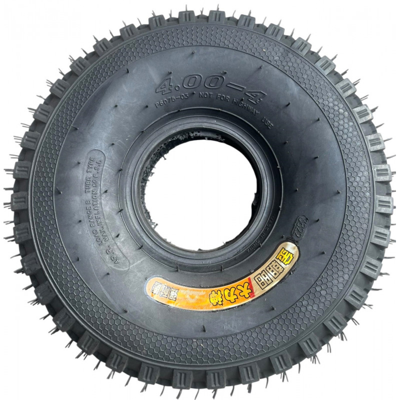 Шина 4.00-4 (4PR), навантаження до 150 кг (50% гуми)