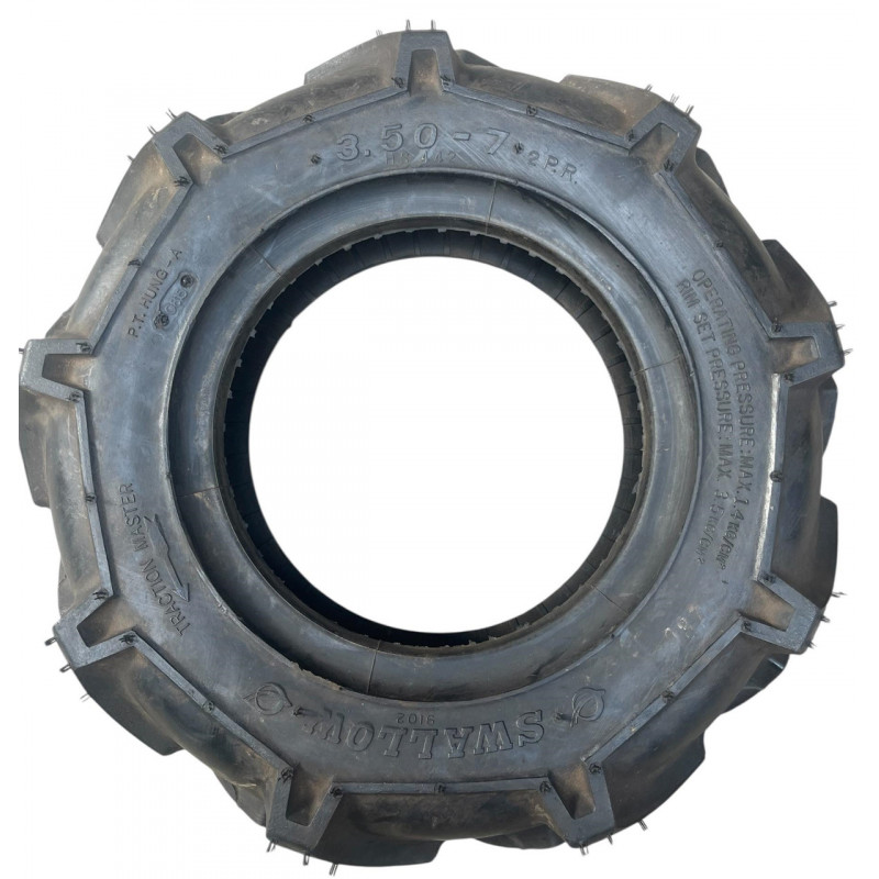 Покришка 3.50-7 (2PR) протектор «ялинка», на мотоблок, культиватор «SWALLOW»