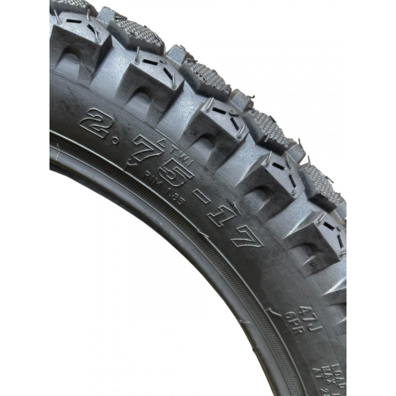 Покришка з камерою 2.75-17 M/C 47J (6PR) Max.Load 175кг Load Range C, камерна (ТT) "General" ШИПОВКА