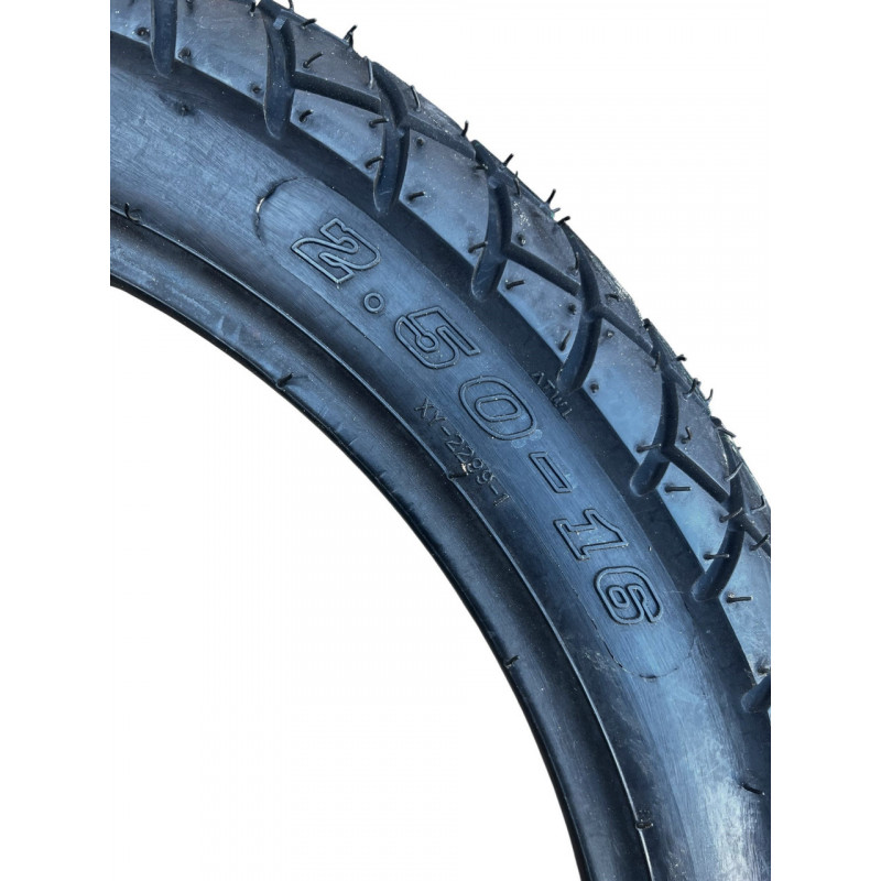 Покришка з камерою 2.50-16 M/C 41P  (6PR), до 150км/г, Max.Load 145кг, "Карпати", "Рига", "Верховина"