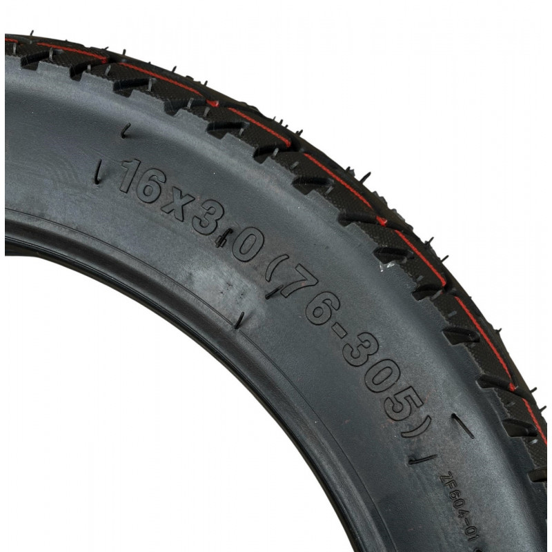 Покришка 16х3.0 (76-305), безкамерна (TL), 4PR, MAX. LOAD 85кг “PERFECT” Taiwan Quality