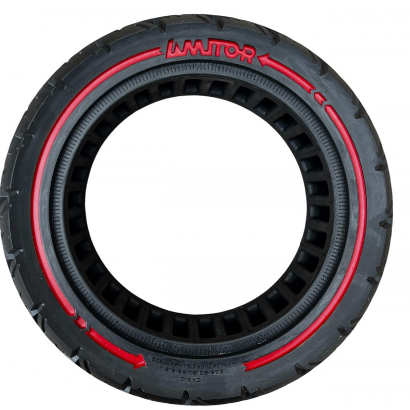 Суцільнолита шина 10х3.0 (255-80, 80/65-6.5) на диск 6.5 дюйма, Безкамерна, АНТИПРОКОЛЬНА