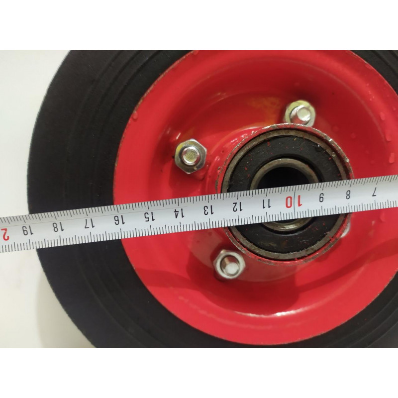 Колесо на тачку лите 2.50-4/20 мм (8х4) діаметр 200 мм