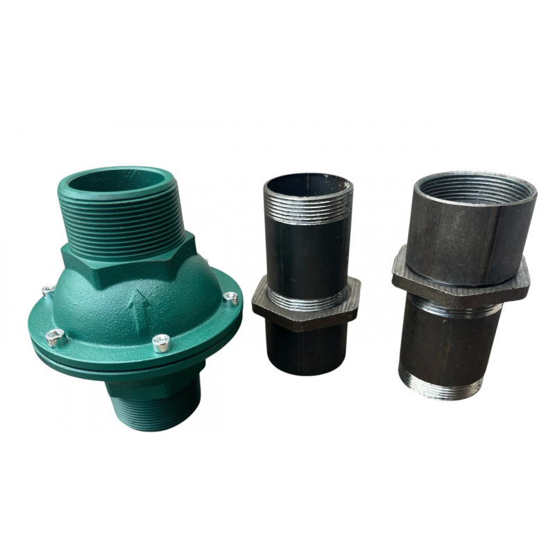 Зворотний клапан DN50 (2') на опалення, чавунний, кулька каучук, згони в комплекті, Польща