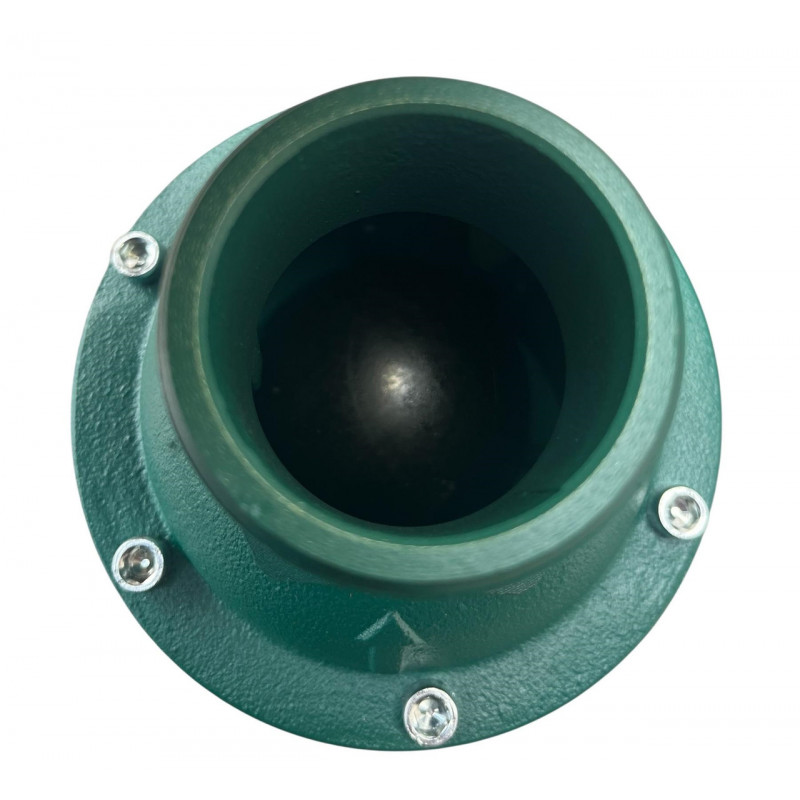 Зворотний клапан DN40 (1'1/2) на опалення, чавунний, кулька каучук, згони в комплекті, Польща