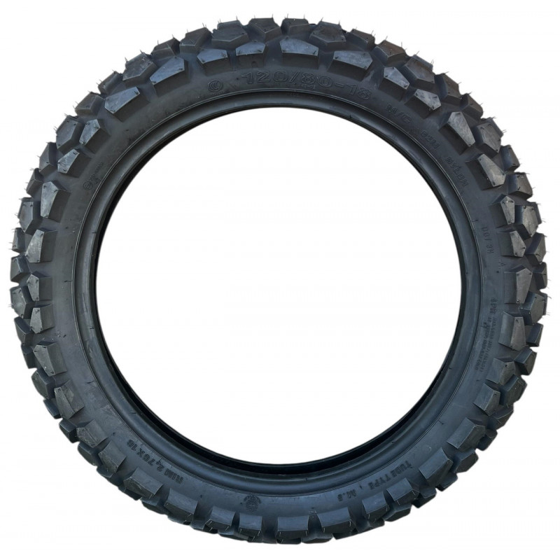 Покришка 120/80-18 (4.10-18) M/C 62M (4PR) камерна (TUBE TYPE/ТТ) , MAX. LOAD 265кг,  CROSS ENDURO