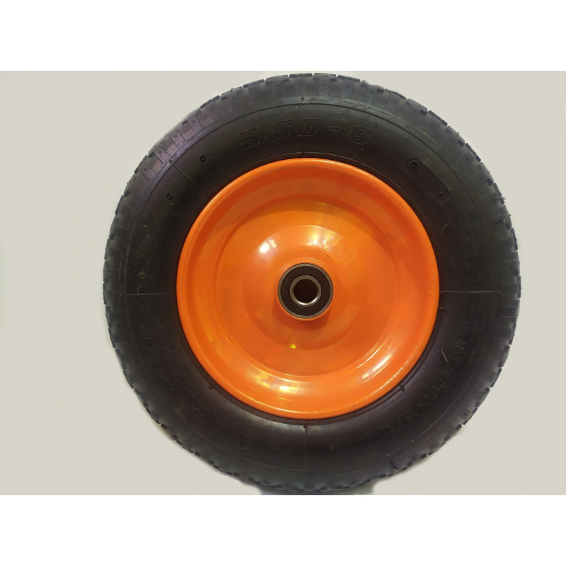 Колесо для тачки діаметром 360мм, модель 3.50-8/20, пневматичне.