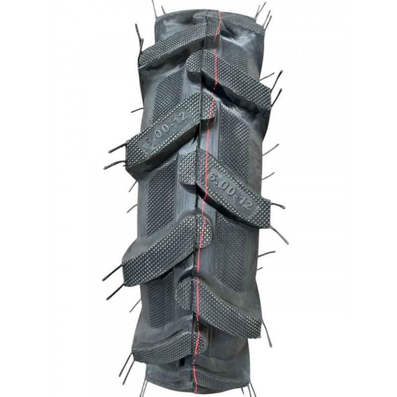 Шина з камерою 6.00-12 10PR (MaxLoad: 405кг, 32 шипи) для мотоблока, мінітрактора, культиватора