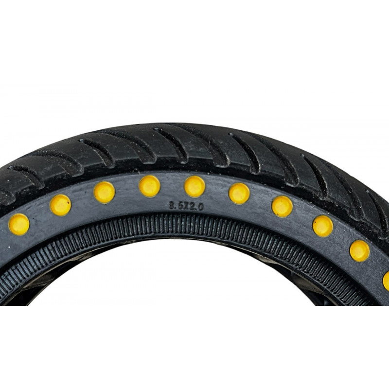 Шина 8.5х2.0 ( 8 1/2х2, 50/75-6.1)  суцільнолита перфарована на електросамокат, АНТИПРОКОЛЬНА