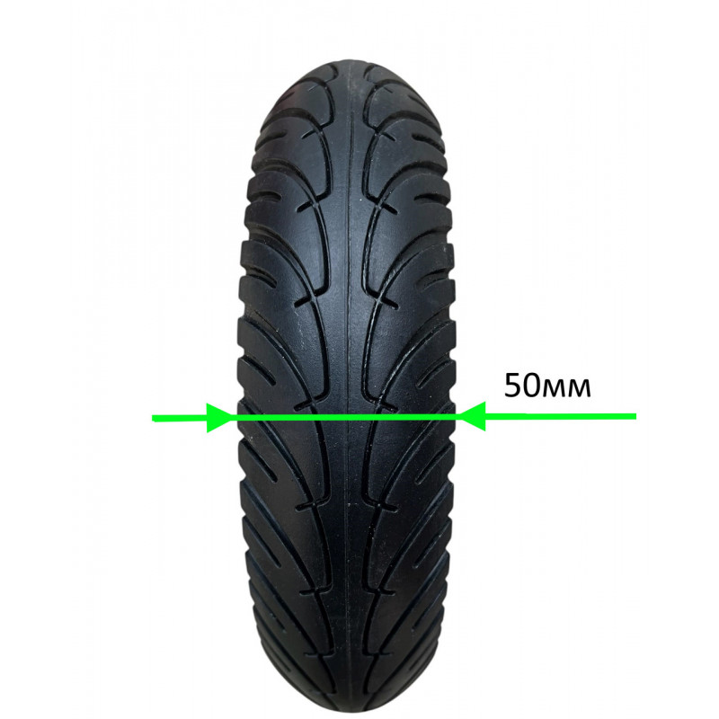 Шина 8.5х2.0 ( 8 1/2х2, 50/75-6.1)  суцільнолита перфарована на електросамокат, АНТИПРОКОЛЬНА