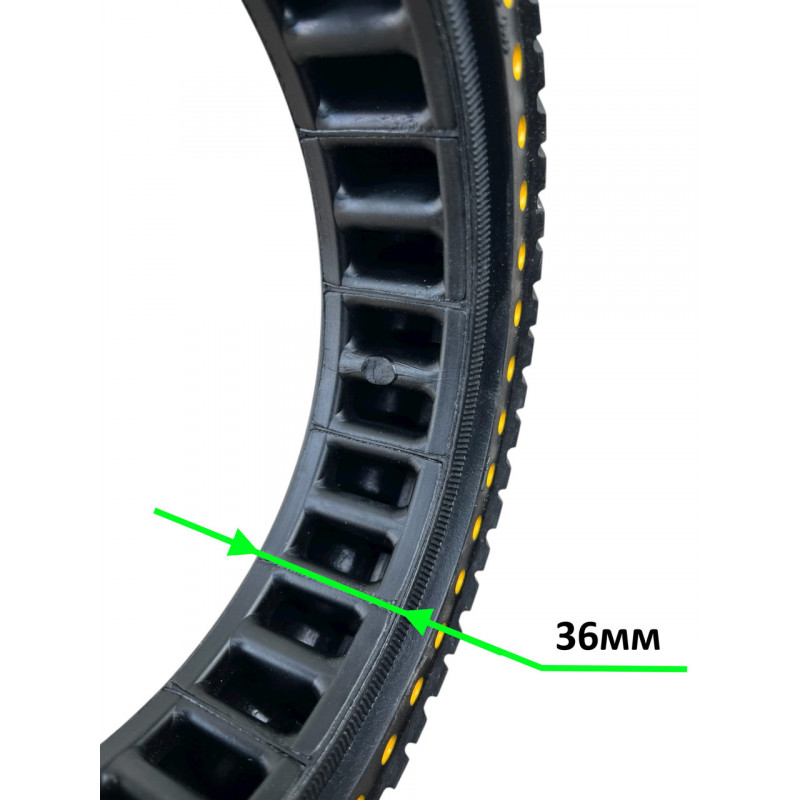 Шина 8.5х2.0 ( 8 1/2х2, 50/75-6.1)  суцільнолита перфарована на електросамокат, АНТИПРОКОЛЬНА