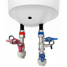 Комплект кранів для під'єднання бойлера та водонагрівача, 1/2" КОМПЛЕКТ "Koer" Чехія