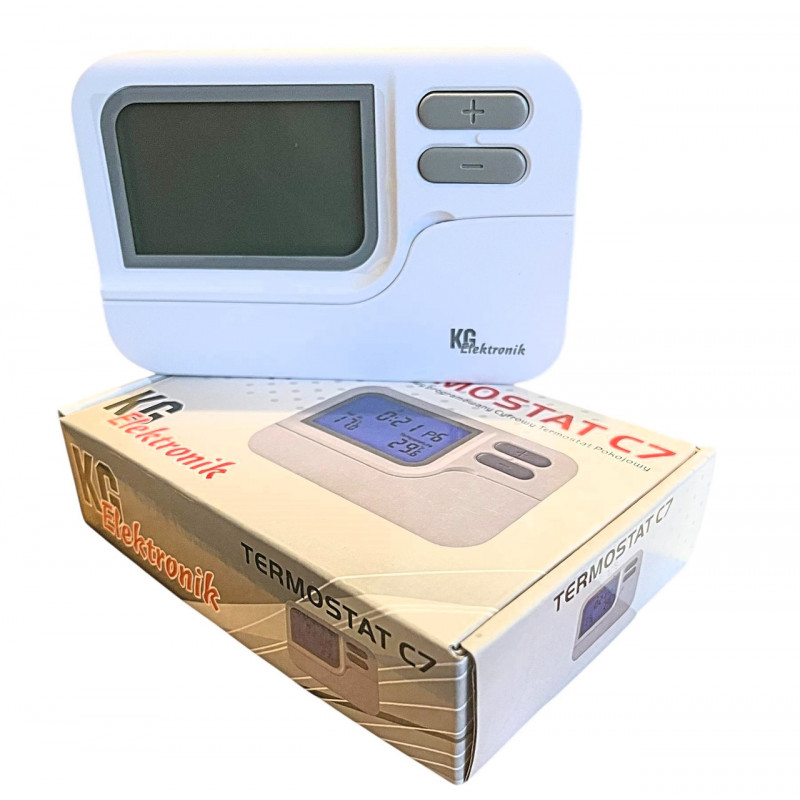 Тижневий програматор KG Elektronik C7 (діапаз.: 5°C-35 °C), Польща