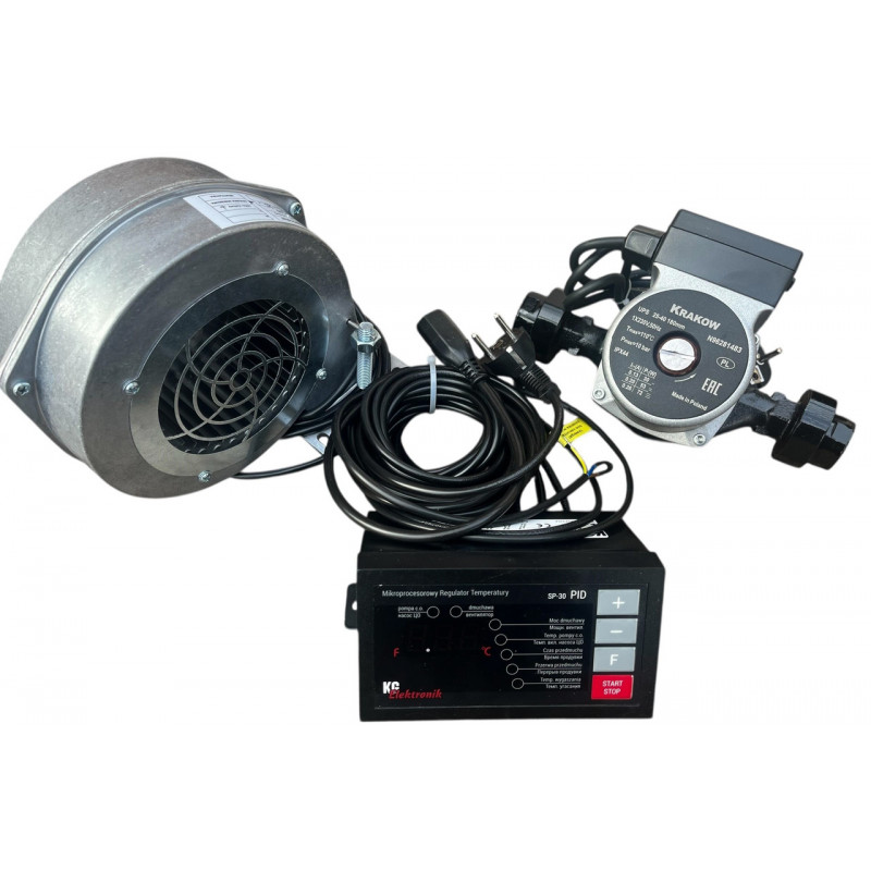 Автоматика для твердопаливного котла з турбіною та насосом (комплект), Польща