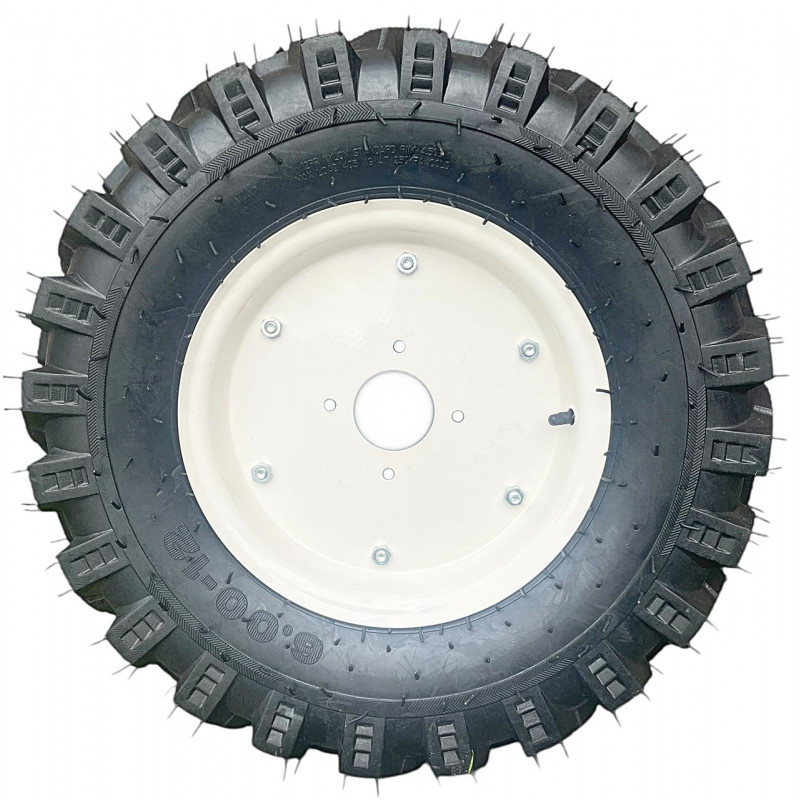 Колесо 6.00-12 (12PR) на мотоблок, мінітрактор, Max.Load 405 кг, 48 шипів