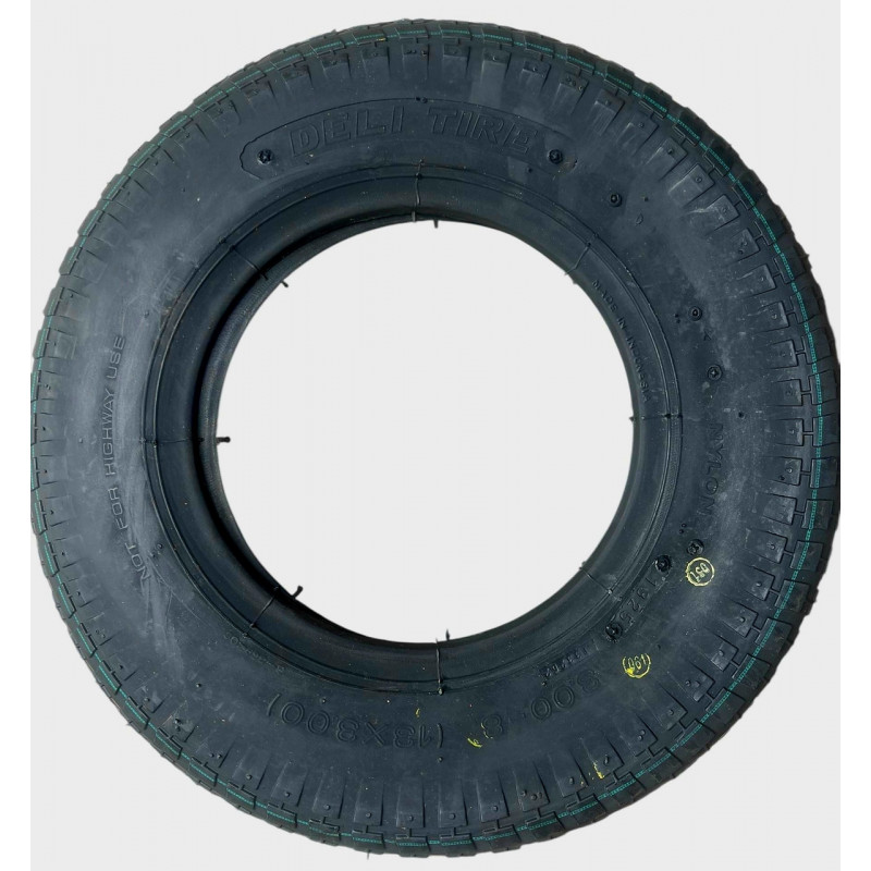 Покришка  3.00-8 (13×3.00) для садово-будівельної тачки, візка (60% каучука) «Deli Tire» Індонезія