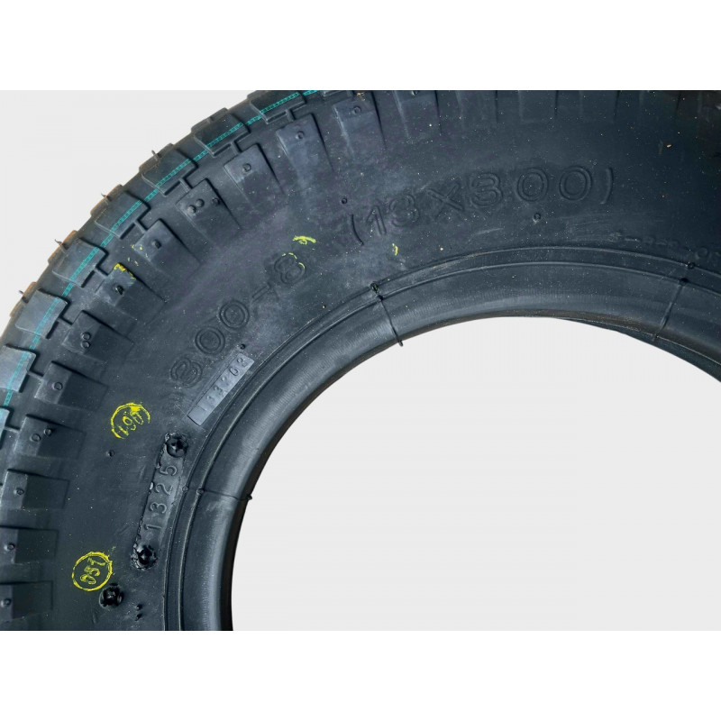Покришка  3.00-8 (13×3.00) для садово-будівельної тачки, візка (60% каучука) «Deli Tire» Індонезія