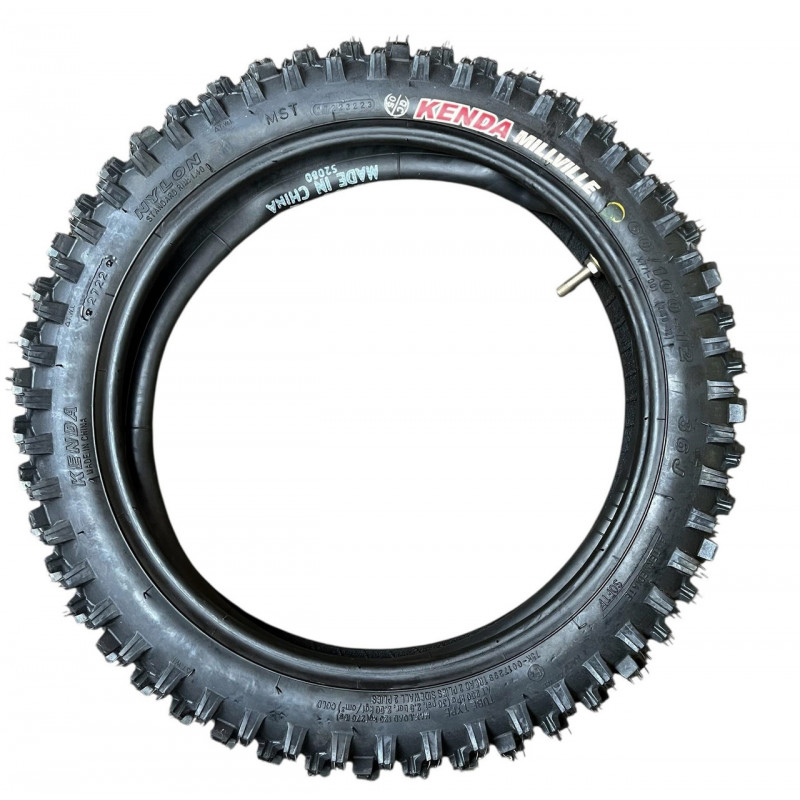 Кроссовая покрышка с камерой 60/100-12 (2.50-12) 36J для питбайков и детских кроссовых мотоциклов, CROSS KENDA