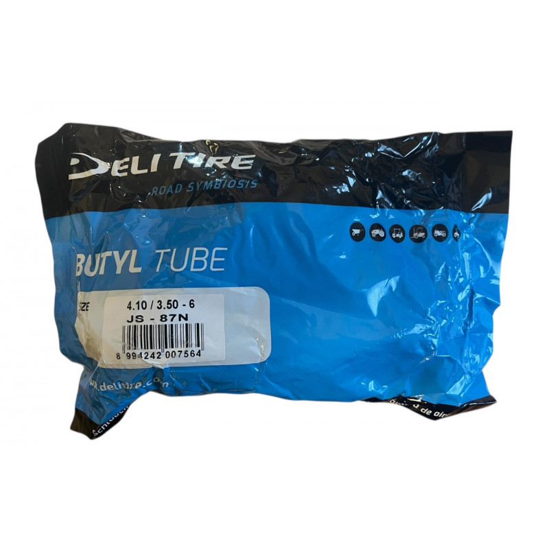 Камера 4.10/3.50-6 BUTYL TIRE (кривій сосок) "DeliTire" Індонезія