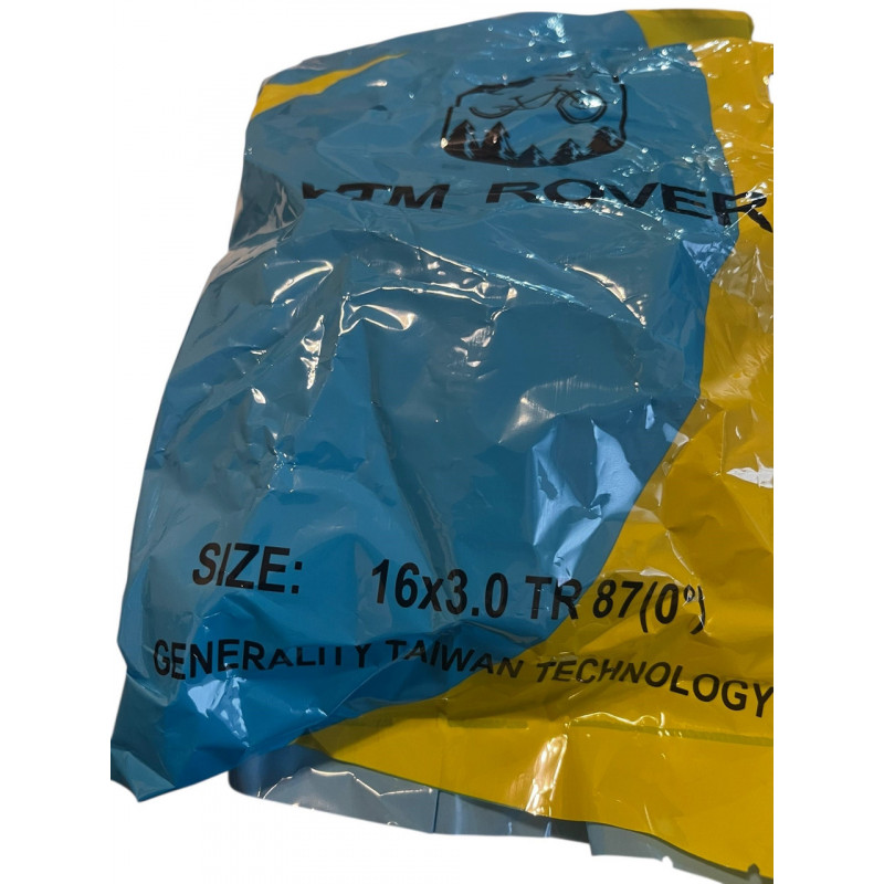 Камера 16×3.0 TR (сосок ~87°) на електровелосипеди, мініфатбайки, карго-байки/міські велосипедиGenerality Taiwa Technology