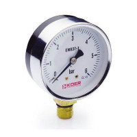 Манометр радіальний 6 bar, D=63мм, 1/4" "Koer"