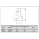 Муфта натяжна під гільзу 16(2.2мм) х 1/2" з внутрішньою різьбою, Raftec