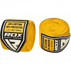 Бинты боксерские RDX Fibra Yellow 4.5m