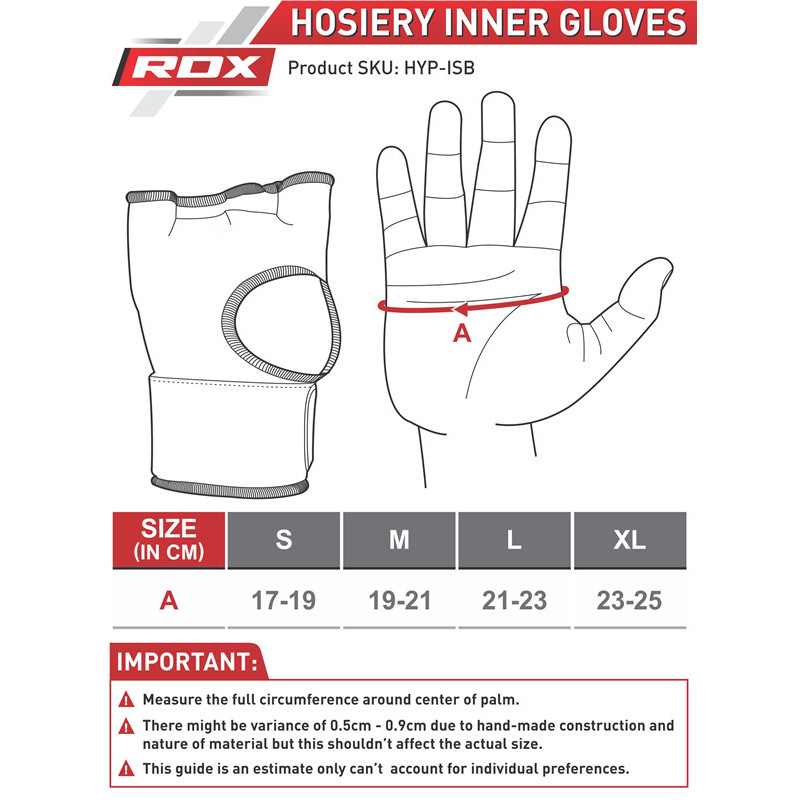 Бинт-рукавичка RDX Inner Gel Blue S
